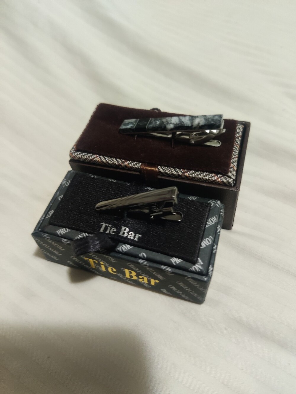 Two Tie Bar Men's Tie Clips